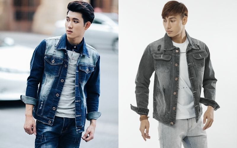Trucker Jacket rất dễ phối với quần Chinos