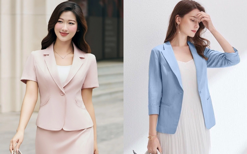 Vest màu pastel tạo cảm giác nhẹ nhàng và tươi sáng