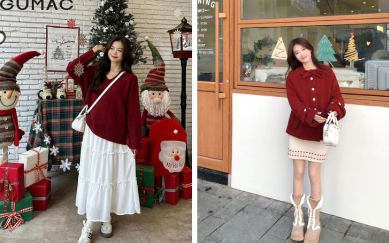 Bạn hãy chọn những chiếc áo có tông màu trầm như Đỏ đô