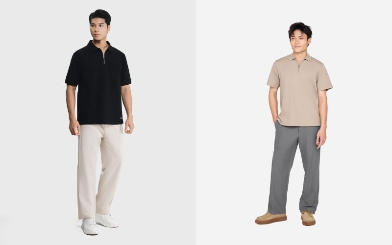 Phổ biến nhất trong các loại cổ áo polo hiện nay là dạng cổ mềm bo dệt