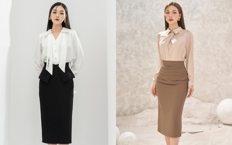 Chân váy bút chì giúp tôn lên đường cong cơ thể một cách tinh tế