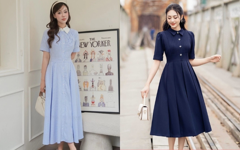 Váy sơ mi mang lại vẻ thanh lịch và chỉn chu cho người mặc