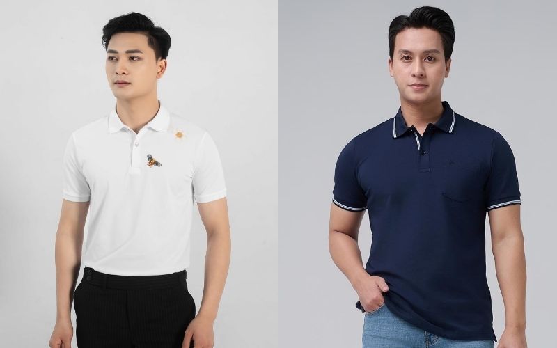 Dòng cao cấp hơn là loại bo cổ áo polo được dệt từ sợi Cotton pha Spandex