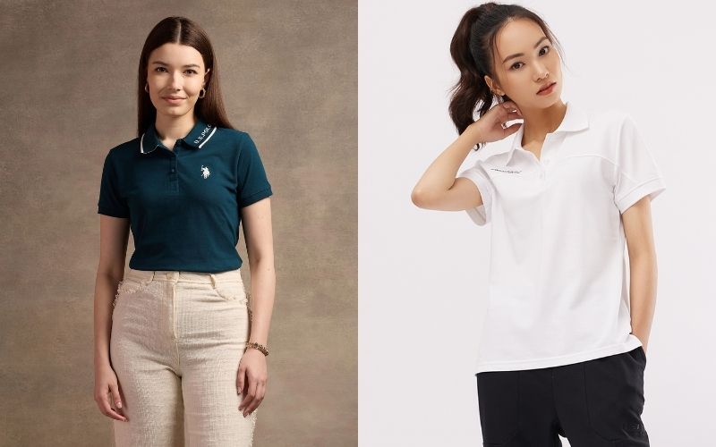 Công đoạn tiếp theo trong quy trình may cổ áo polo là tra bo dệt vào thân áo