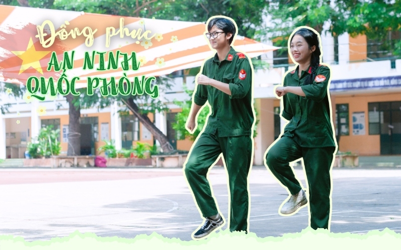 Đồng phục trường Nguyễn Huệ quận 9 dành riêng cho môn An ninh Quốc phòng