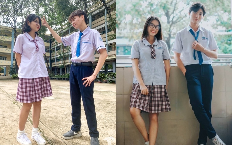 Mẫu đồng phục trường Trần Phú TPHCM dành cho các tiết học chính khóa