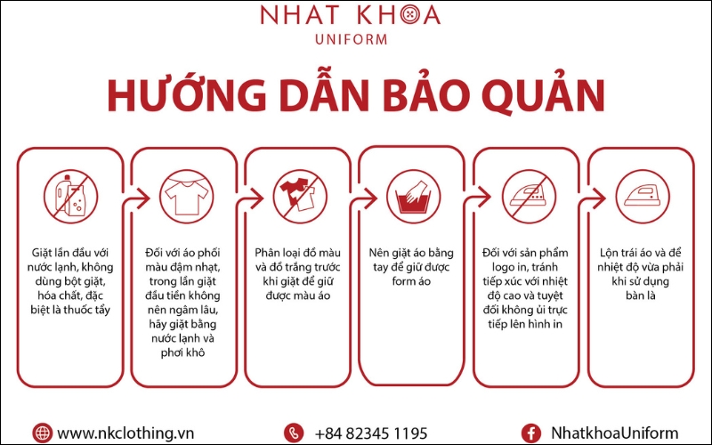Hướng dẫn bảo quản đồng phục trường luôn bền đẹp