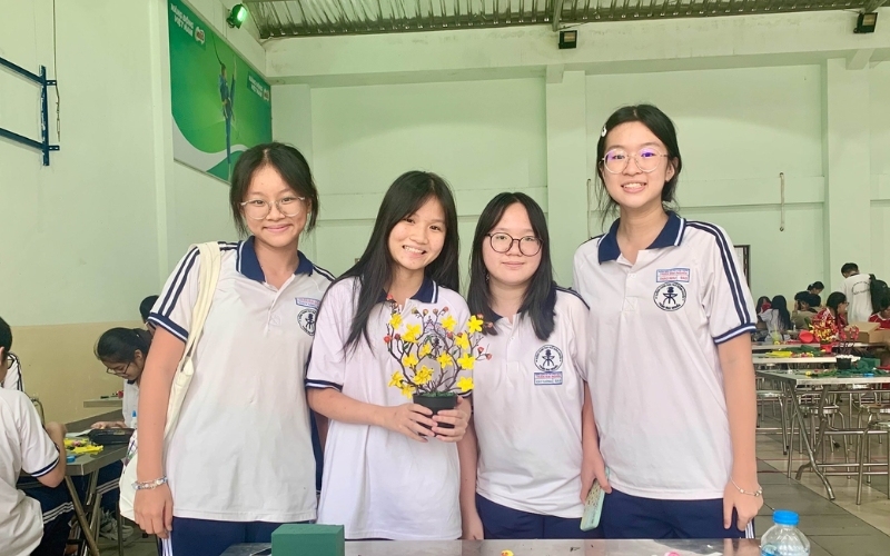Đồng phục trường Trần Đại Nghĩa giúp học sinh gắn kết với nhau hơn