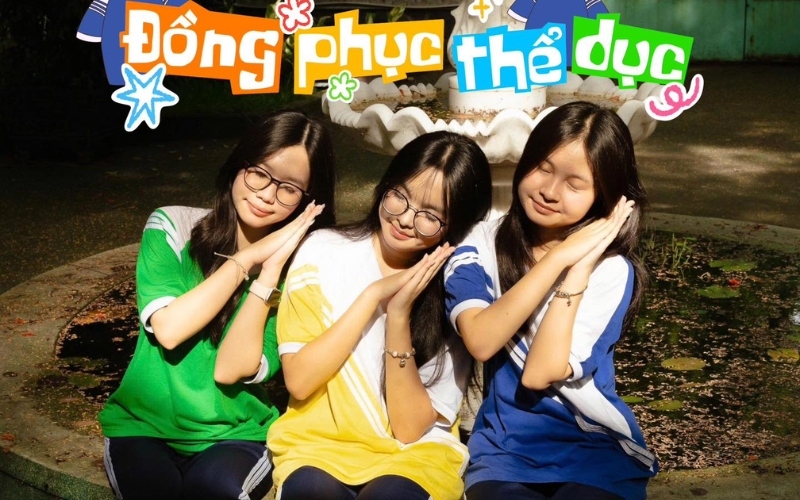 Đồng phục thể dục trường Lê Qúy Đôn TPHCM có ba màu