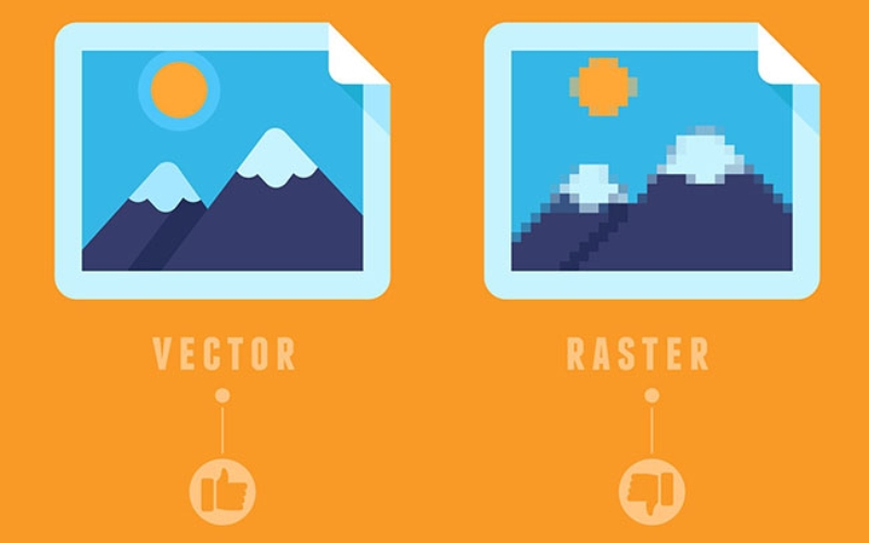 File ảnh định dạng vector sẽ có độ sắc nét tuyệt đối