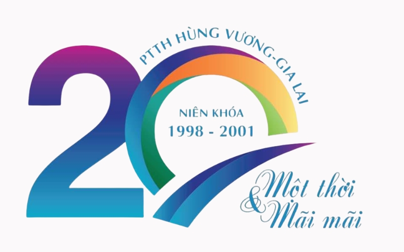 Bạn nên chọn font chữ không chân khi thiết kế logo 20 năm ngày ra trường