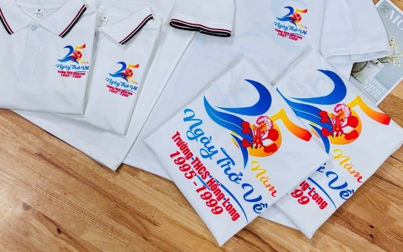Mẫu logo kỷ niệm 25 năm ra trường có thiết kế cách điệu mềm mại