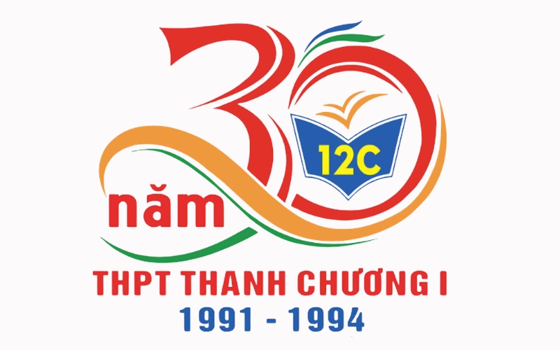 Mẫu logo kỷ niệm 30 năm ngày ra trường truyền thống