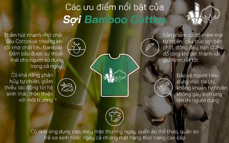 Những ưu điểm nổi bật của vải cotton tre trong may mặc