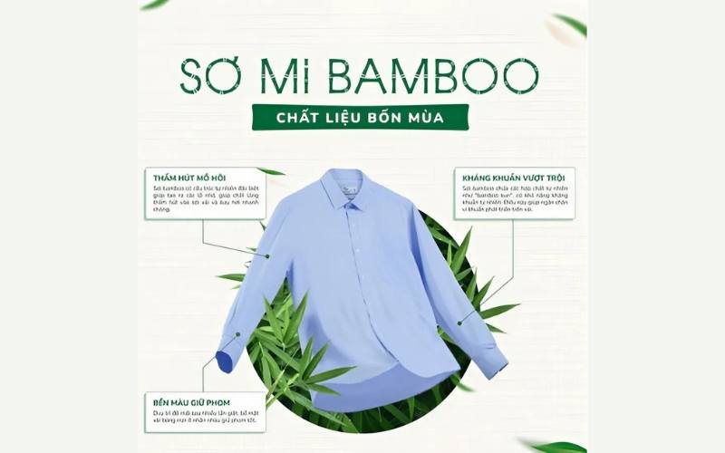 Những đặc tính ưu việt của áo sơ mi nam vải sợi tre