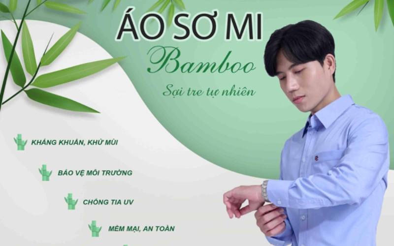 Những đặc điểm ưu việt của áo sơ mi nam vải bamboo