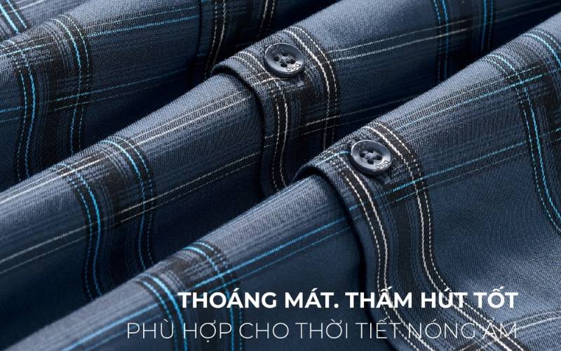 Áo sơ mi vải sợi tre có khả năng thấm hút tốt tạo cảm giác thoáng mát khi mặc