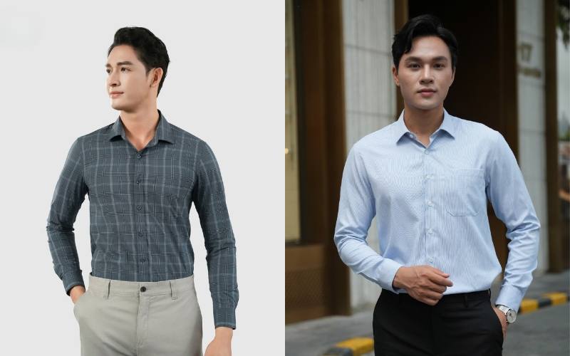 Áo sơ mi vải sợi tre được may từ chất liệu sợi tự nhiên