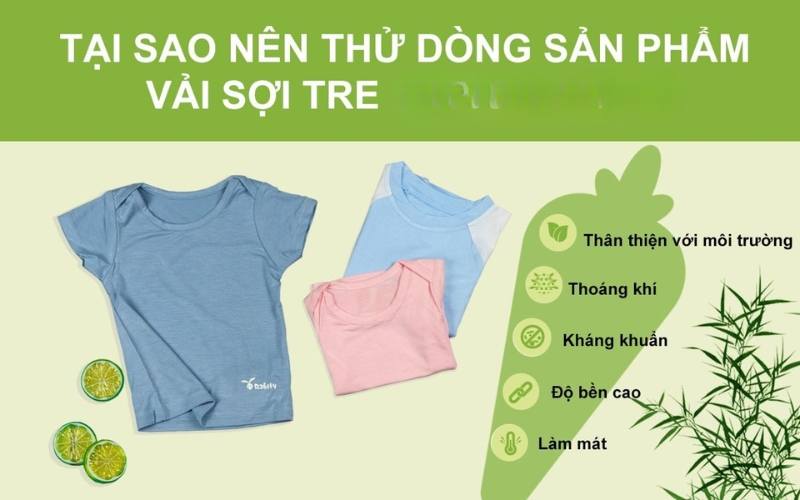 Áo thun sợi tre có khả năng kháng khuẩn, khử mùi