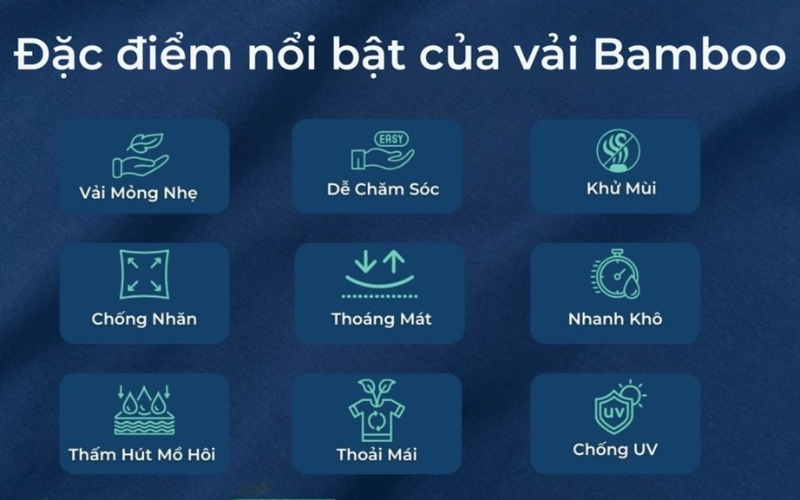 Những đặc tính ưu việt của chất liệu vải bamboo
