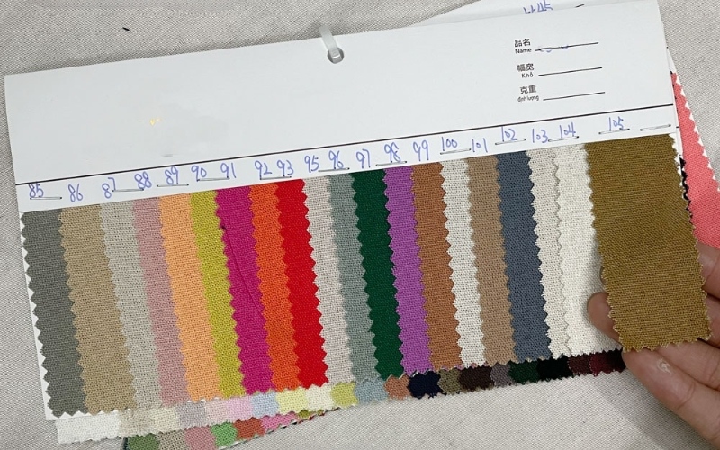 Địa chỉ cung cấp vải linen uy tín thường cung cấp mẫu vải thực tế