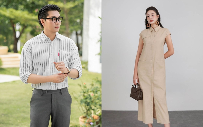 Trang phục có vải chất liệu linen sẽ có độ thoáng khí tốt