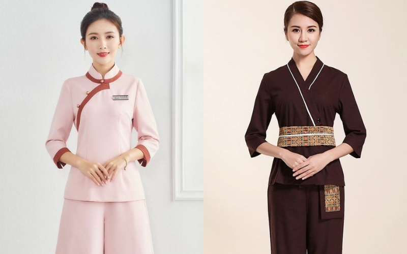 Đồng phục spa vải linen