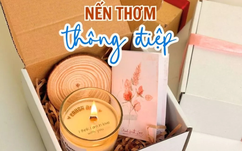 Nến thông điệp ẩn là món quà tặng Giáng sinh độc đáo và đầy lãng mạn