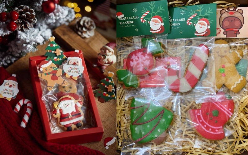 Hộp bánh quy gừng là món quà tặng Giáng sinh đầy ngọt ngào