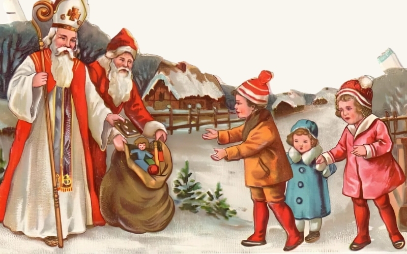 Thánh Nicholas hiền từ là nguyên mẫu cho hình tượng "ông già Noel" tặng quà