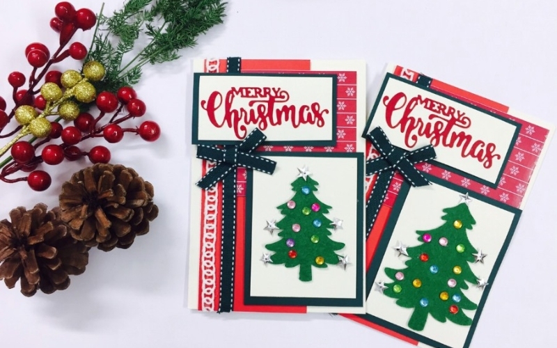 Lễ Giáng sinh tặng quà gì? Câu trả lời là thiệp tự làm sẽ tạo dấu ấn đặc biệt đến người nhận